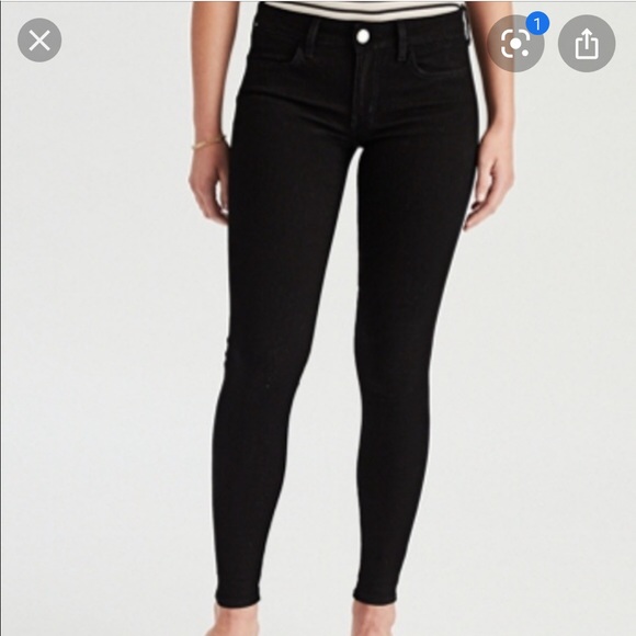 American eagle outfitters black jean size 4 - Picture 1 of 2